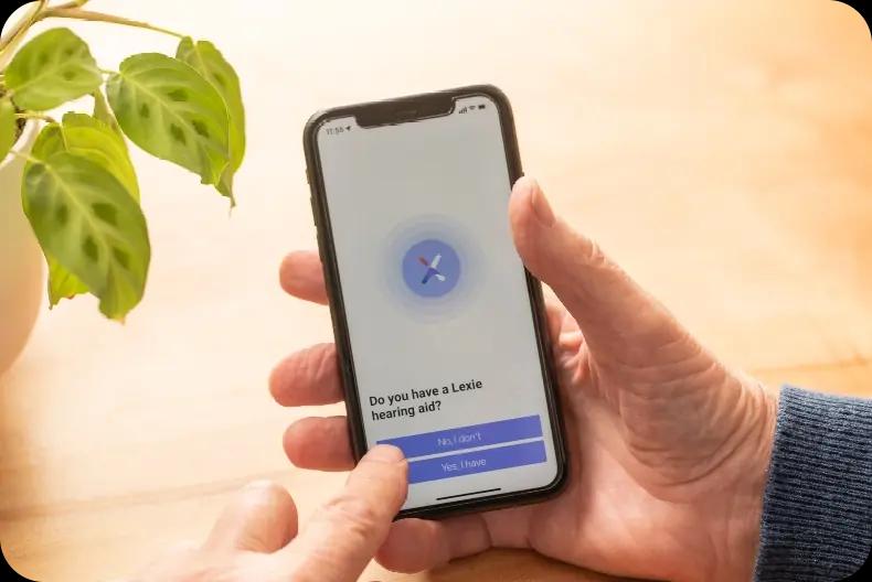A phone displaying the Lexie app