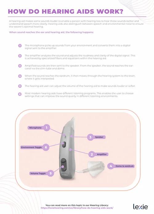 How Do Hearing Aids Work infographic