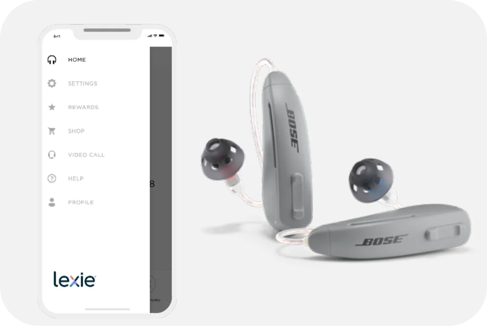 App and Bose hearing aids