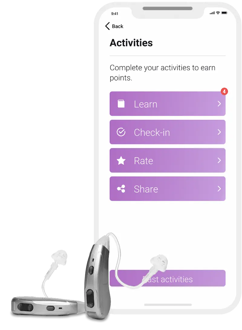 Phones with app open