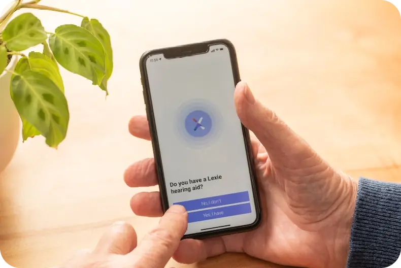A phone displaying the Lexie app